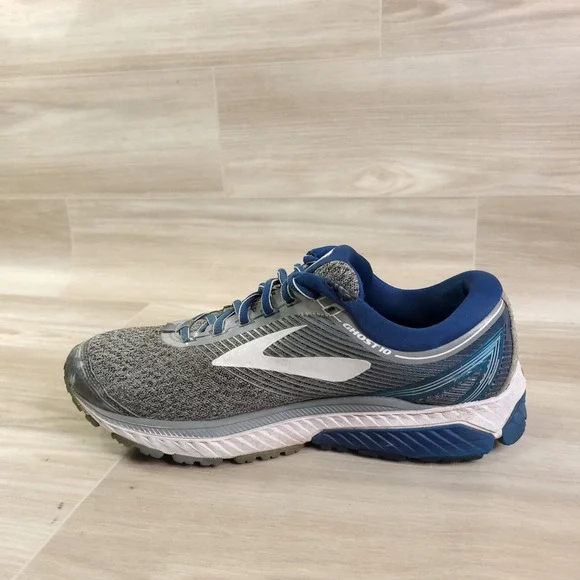 Brooks Men's Ghost 10 Running Shoes Sneakers Gray BlueSize 9.51102571D013
